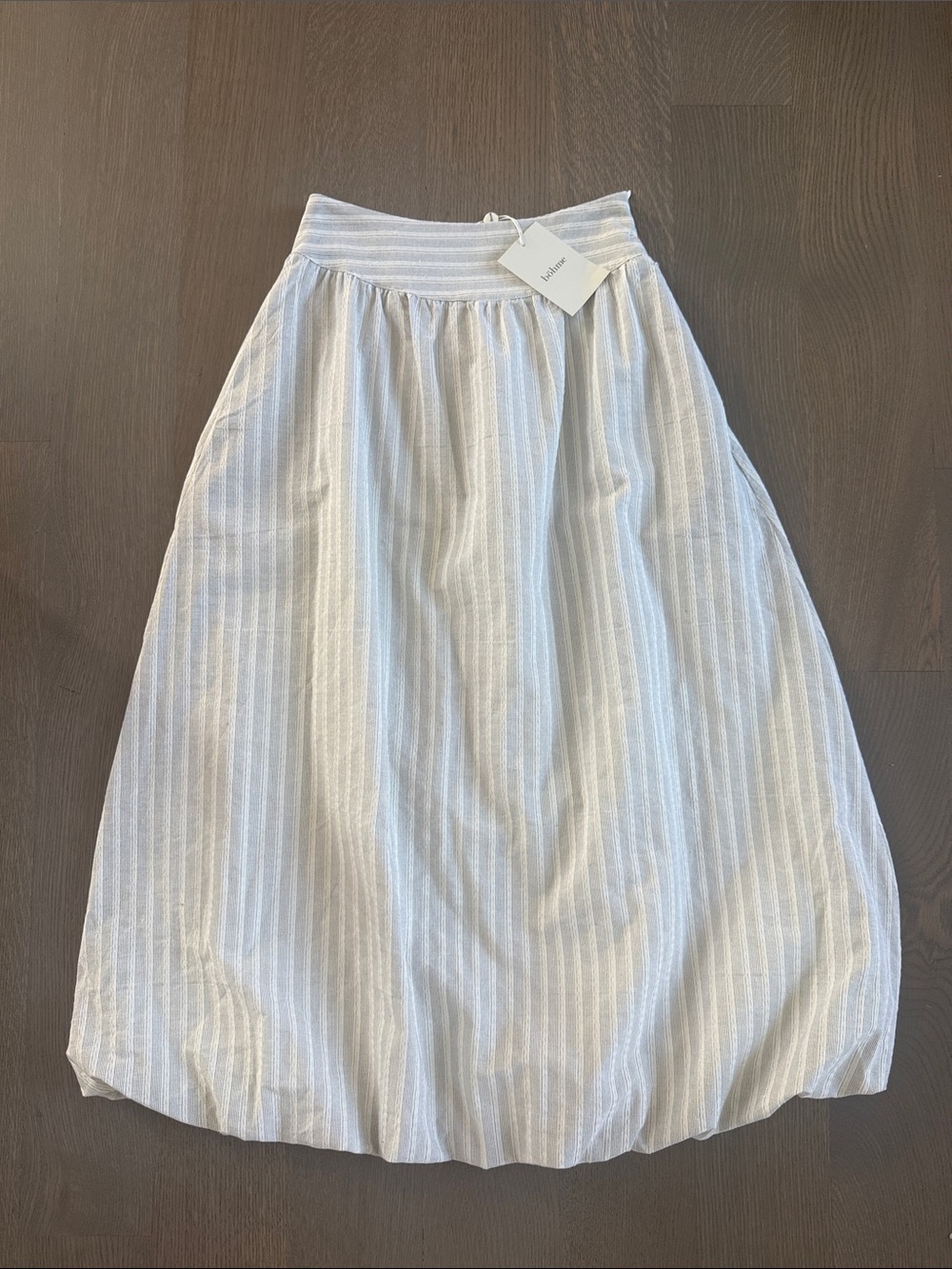 Bohme drop waist bubble maxi skirt